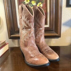NEW Old West Leather Cowboy Boots, Toddler 9.5
